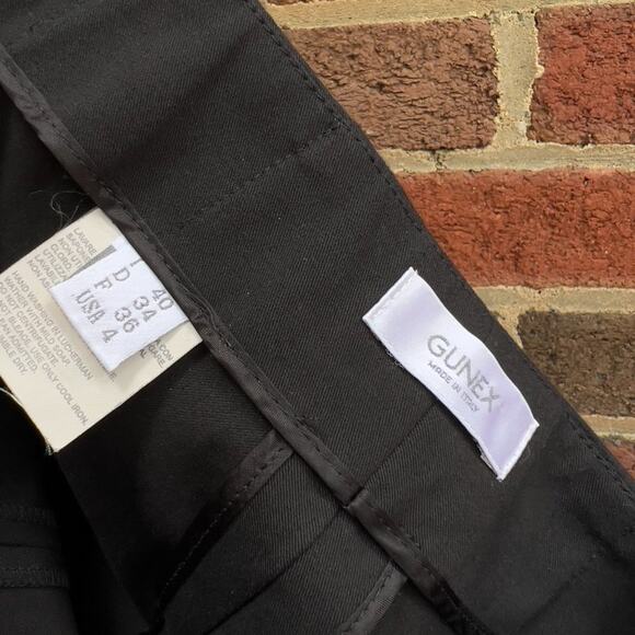 $11SALE!!! GUNEX Brunello Cuccinelli Everyday Casual Black Pants Size 4 - Picture 5 of 6